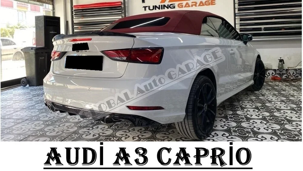 For Audi A3 Cabrio 8V 2013-2021 Spoiler Auto Accessory Universal Spoilers Car Antenna Spoiler For Car Styling Diffüser Mud Flaps