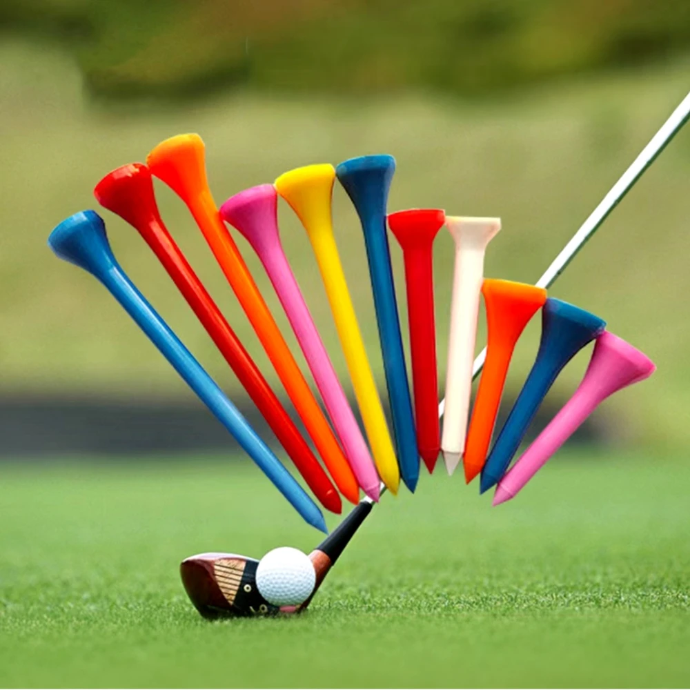 30 pieces of golf tee rack golf long tee tee flower plastic golf tee