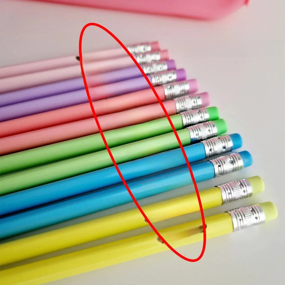 10 pièces nom personnalisé laser personnalisé gravé crayons étui retour à l'école pour fête décoration de la maison fournitures faveurs drôle