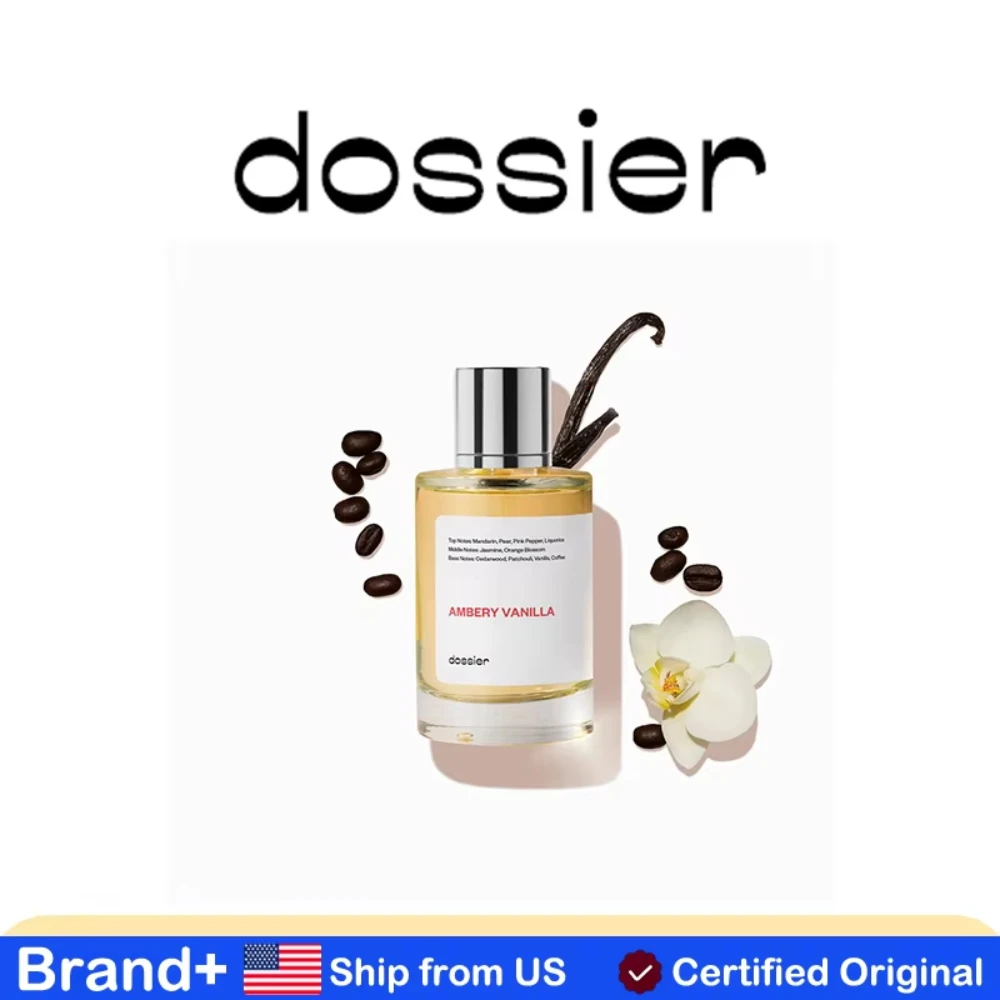 Dossier Ambery Vanilla Eau De Parfum Inspirado en la Colonia Black Opium de YSL, Aroma Floral Frutal Natural de Larga Duración, 100 ml