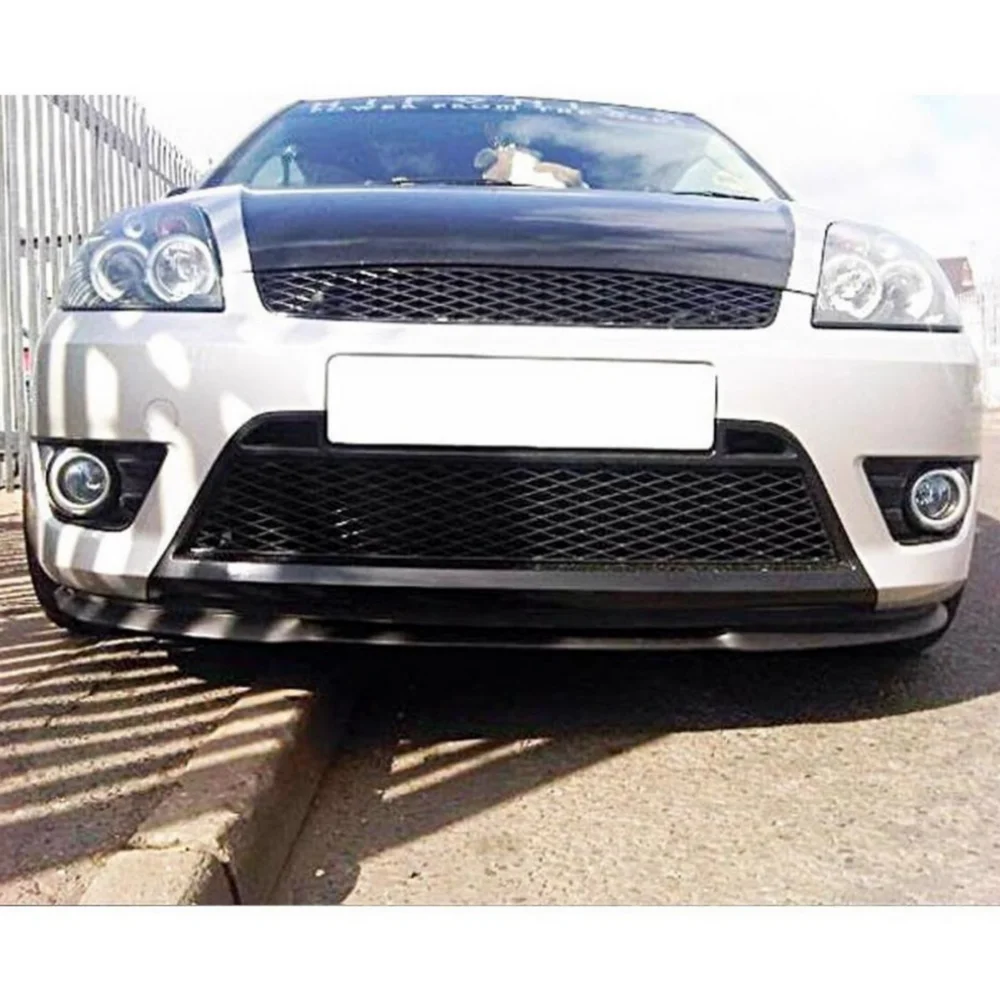 For Ford Fiesta MK6 CUPRA R FRONT SPOILER FRONT BUMPER LIP Spoiler lip universal 3pcs body kit Sport lip tuning Protector