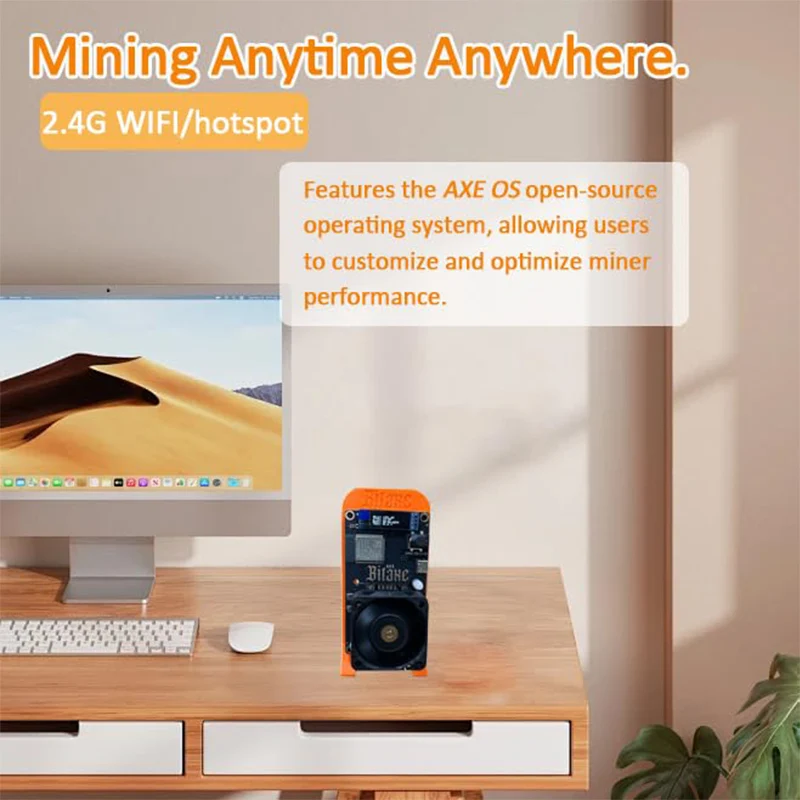 Bitaxe Gamma 601 Solo Bitcoins Miner 1.2TH/s BM1370 Asic Chip 18W BTC Lottery Crypto Miners Asik Bitcoins Mining Machine