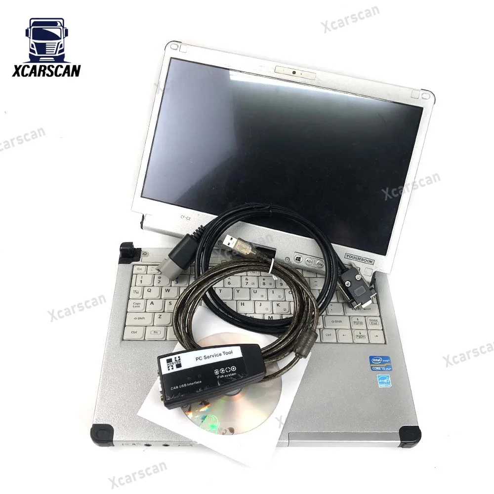 Forklift for Hyster Yale Diagnostic tool For Yale Hyster Pc Service Tool Ifak Can Usb Interface Auto Scanner with CF C2 laptop