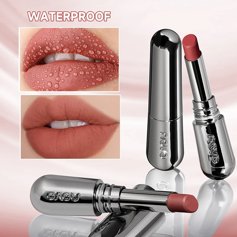 Matter, leicht zu färbender Lippenstift, langlebig, wasserfest und schweißfest, lichtecht, Mehrzweck-Rouge und Lidschatten