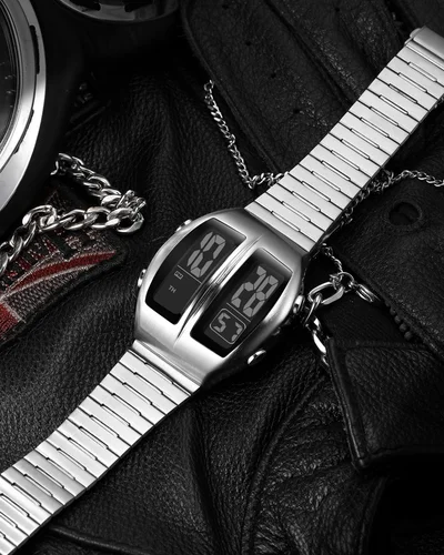 Imagen 2 del producto BENLY WATCH Relojes electrónicos para hombre Vintage 70s Estilo retro futurista Moda Led Relojes digitales Filp Envío gratis