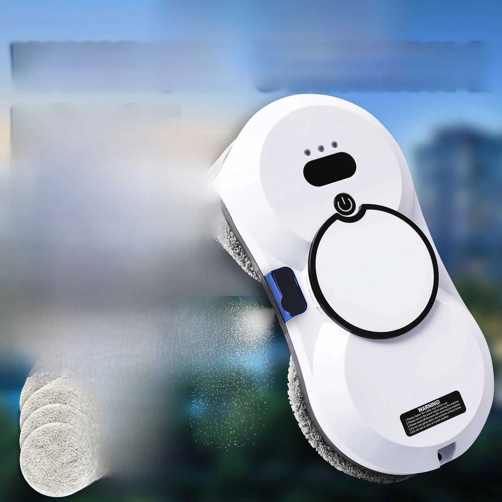 DIVEDEER Water spray window cleaning robot intelligent high-rise double-sided brushless motor glass cleaner spray type