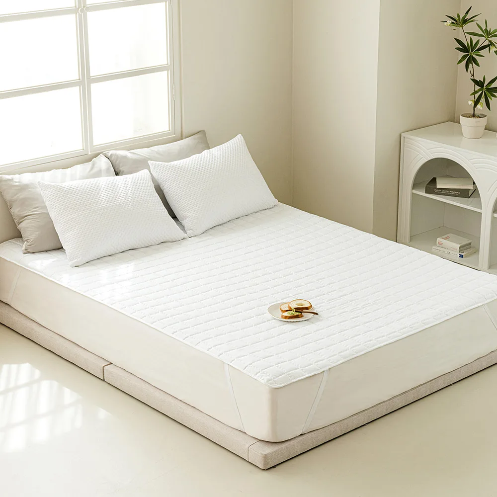 وسادة سرير مبطنة ذات نطاقات ثابتة مضادة للبكتيريا من Thezari S/Ss، Q (4 ألوان) #4