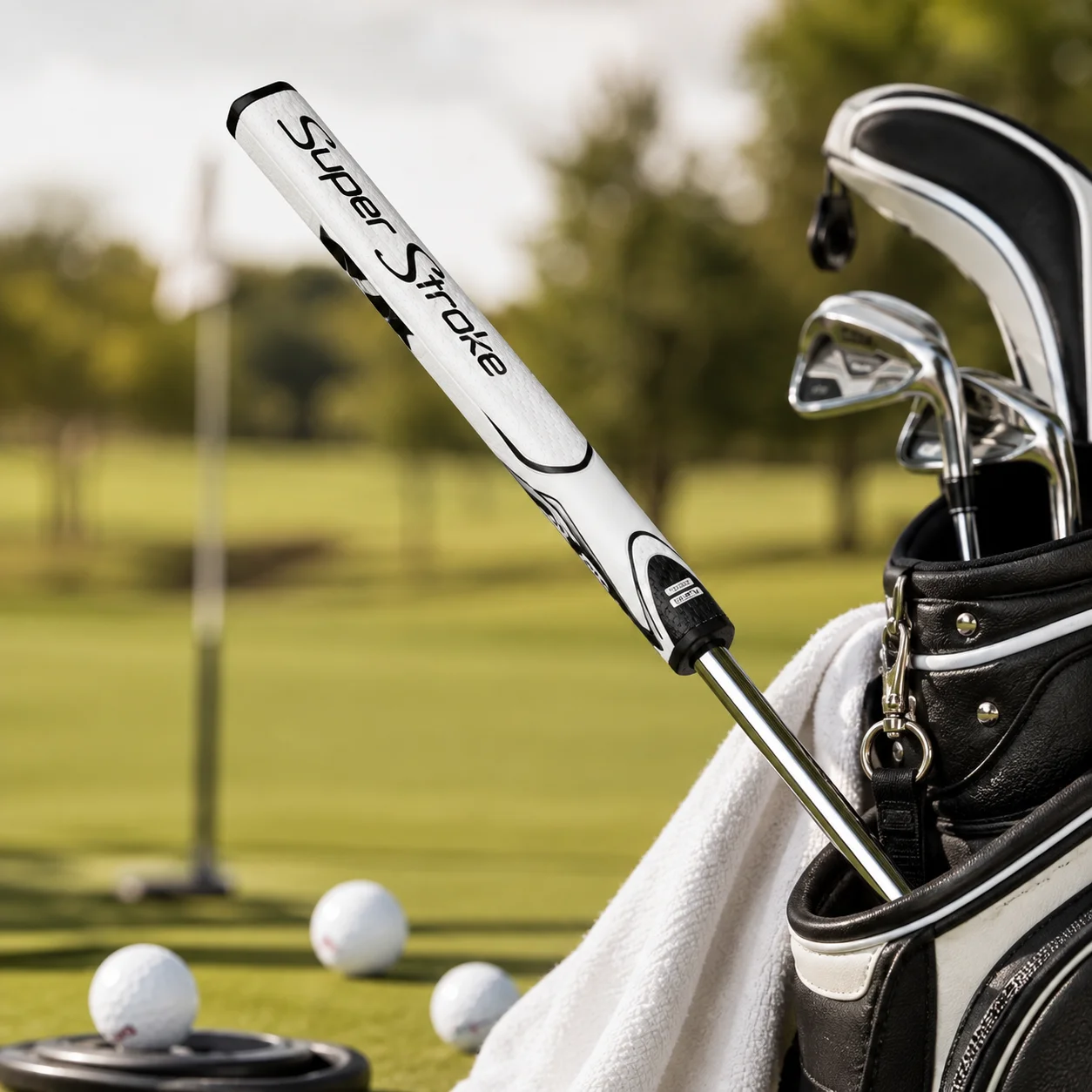 Golf Putter Grip Replacement, Thick Oversized PU Anti-Slip Handle with Comfortable Feel for Men and Women Golf Clubs