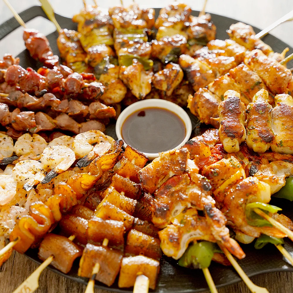 Easy Handmade Skewers Grilled Chicken Skewers Yum Tong Skewers Sliced Skewers Camping Skewers Pick 18 types