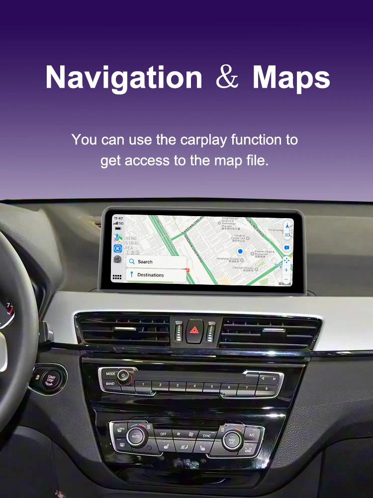 AUTOTOP 10,25 "Linux Auto Multimedia Youtube Radio Bildschirm Für BMW X1 F48 2016-2017 Android Auto NBT System drahtlose Carplay WiFi – Detail 10