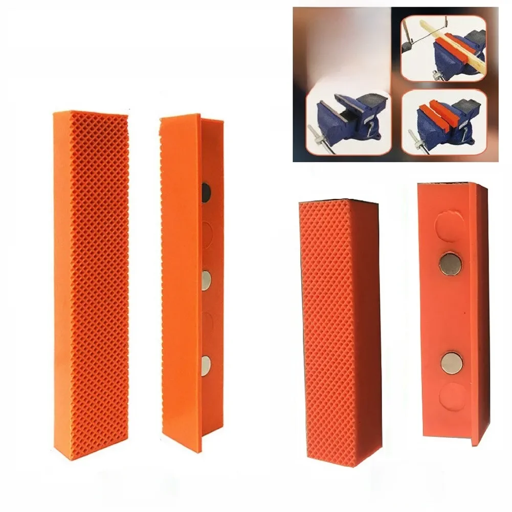 Magnetic Soft Jaw Pads para Metal Vise, Bench Machine Tools, Wood Fixing Protection Parts Tool, 4.5
