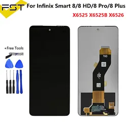 For Infinix Smart 8 Pro X6525B LCD Screen Display Touch Screen Assembly X6525 Infinix Smart 8 Plus Smart 8HD LCD Parts