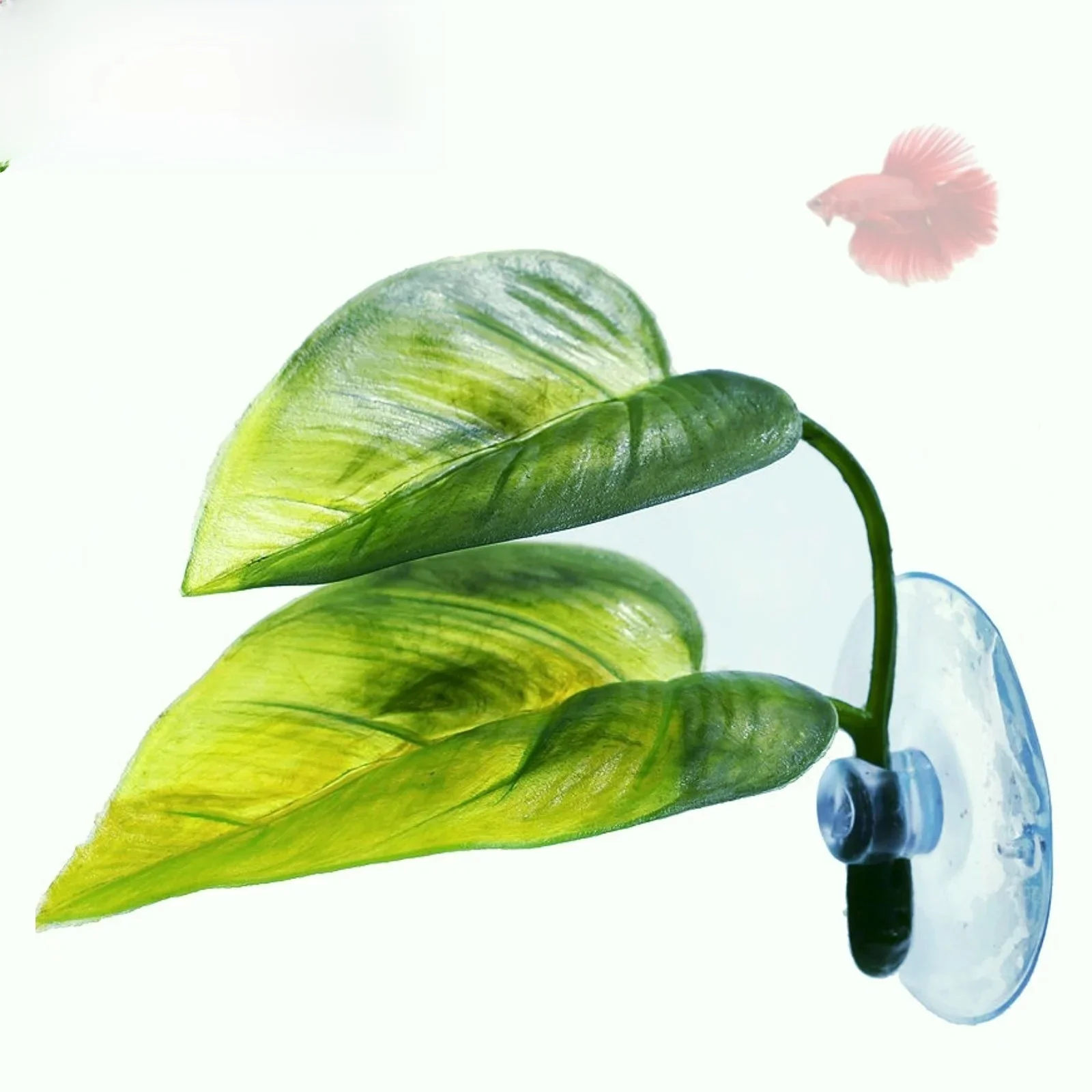 Pets Fish Tank Decor Betta Relax Play Plants Leaf Aquarium Decoration Fish Spawning Ornamental Artificial Leaf Hammock — zdjęcie 2