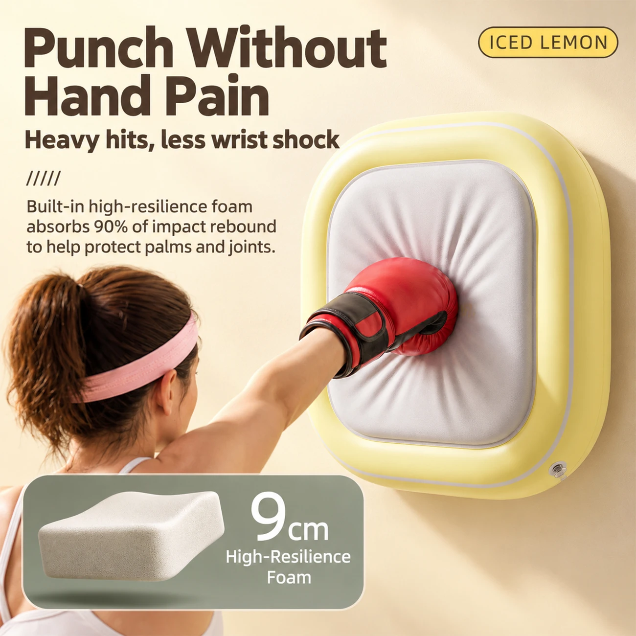1PC Inflatable Boxing Target Wall Punching Pad for Kids and Adults, Home Fitness Punch Training Equipment Stress Relief Toy