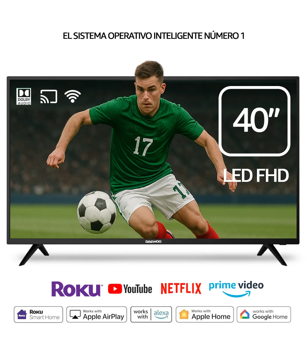 Daewoo 40" Led Full Hd Roku Tv Screen