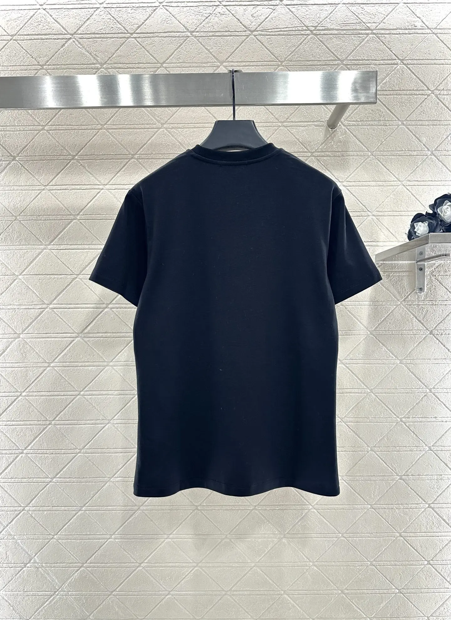 

25 Autumn New round neck T-shirt Women's trendy casual pure cotton short-sleeved top