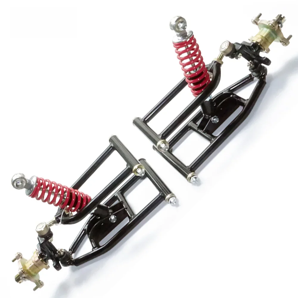 1 Zestaw Zawieszenia 340mm, Amortyzator 250mm, Wahacz, Wahacz Pionowy, Zwrotnica, Oś z Tarczą Hamulcową, Piasta Koła 4 Śruby Pasująca do Buggy ATV Części — zdjęcie 2