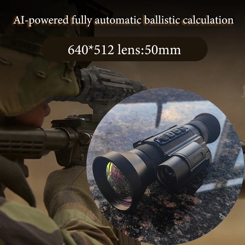 Wärmebild-Entfernungsmesser, WiFi, ballistische Berechnung, IR-Optik, Zielfernrohr, Laser-Entfernungsmesser mit ballistischer Datenabteilung