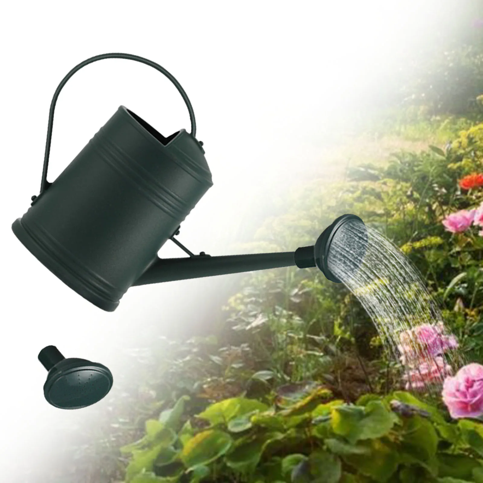 2L Flower Watering Spray Pot Thickened Long Mouthed Watering Can Gardening Tool for Countryside Balcony Pots Home Watering Pot