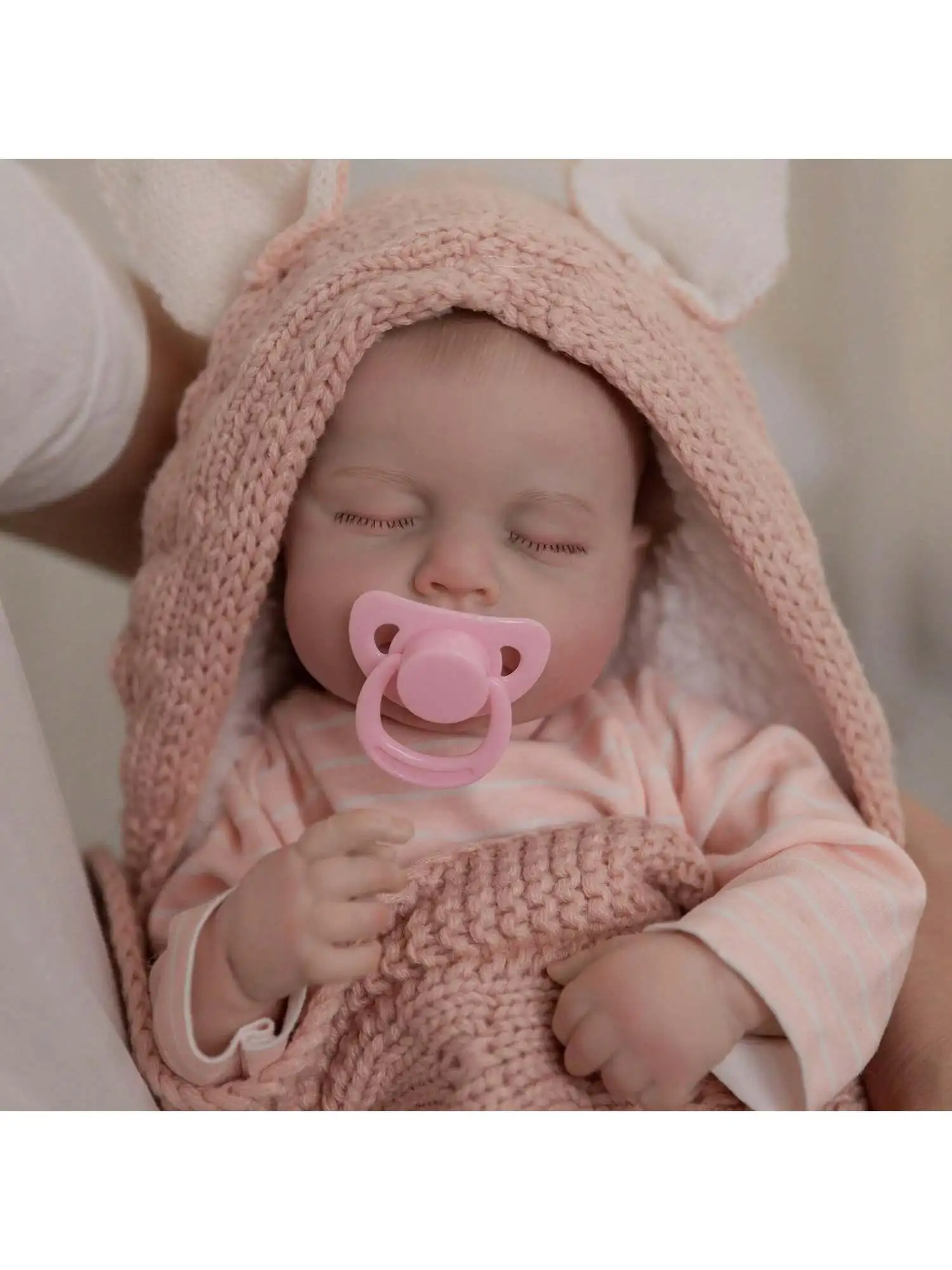 ตุ๊กตาเด็กทารกเหมือนจริง - ตุ๊กตาเด็กทารกทำจากไวนิลนุ่มน่ารักขนาด 20 นิ้ว ตุ๊กตาเด็กทารกที่เหมือนจริงที่สามารถจัดท่าทางได้ (เฉพาะตุ๊กตา/ไม่มีอุปกรณ์เสริม)