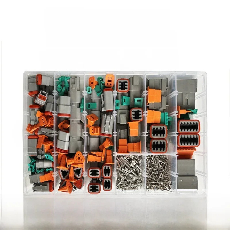 588 Stuks Deutsch Type Connector Kit Waterdichte Draad Dt Serie Connector Set Dt06 04 2/3 / 4 Pin 6/8/12 Pin Verzegelde Plug - afbeelding 2