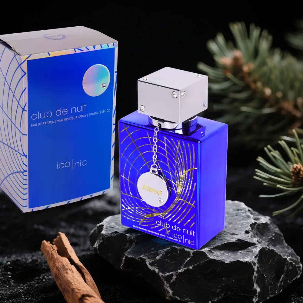 Armaf Club de Nuit Blue Iconic للرجال بخاخ Eau de Parfum، 3.6 أونصة، عطر يدوم طويلاً لكولونيا الرجالية