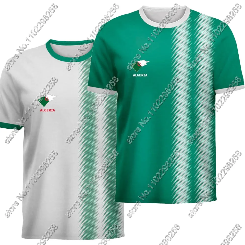 

Maillot Algeria National Jersey team Fans 2024 T Shirts 3D Print Mens Shorts Running Streetwear Casual Training Suit Clothe