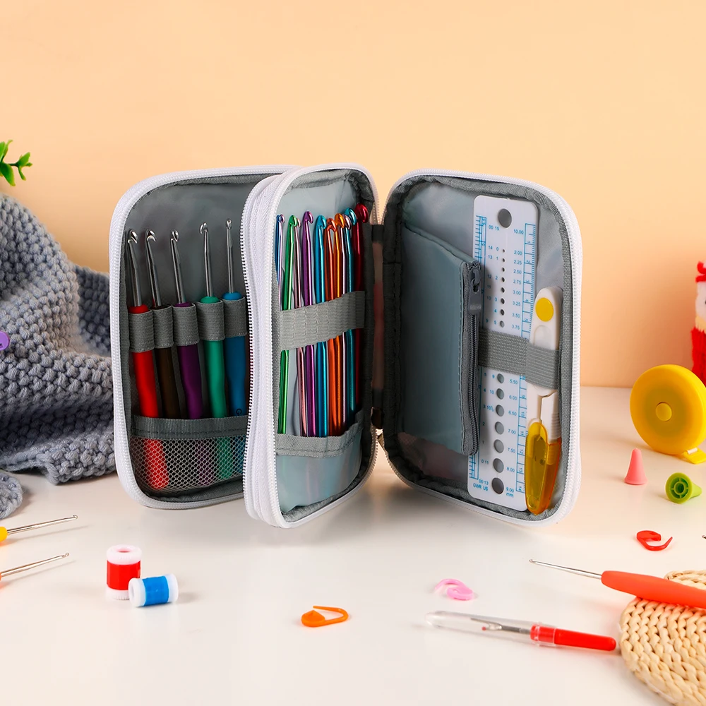 

Эргономичный комплект для вязания крючком для начинающих, идеально подходит для изготовления свитеров, шарфов, носков и других работ. Идеальный подарок для вашего любимого человека.