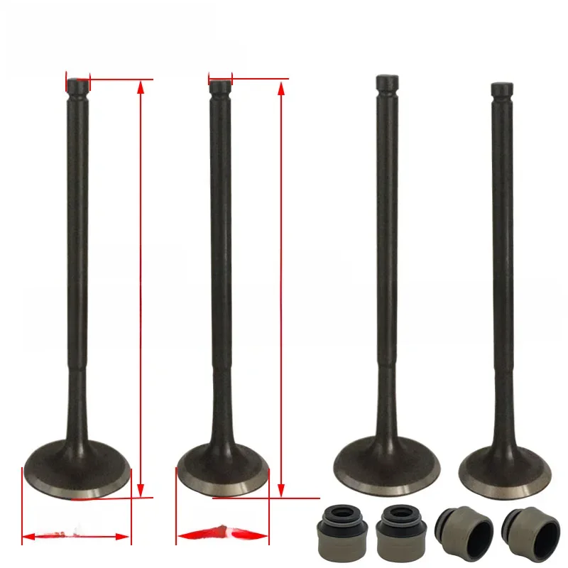 Joint d'huile de Valve de pièces de moteur de moto pour moteur ZONGSHEN NC250 KAYO T6 BSE J5 RX3 ZS250GY-3 4 pièces de Valve