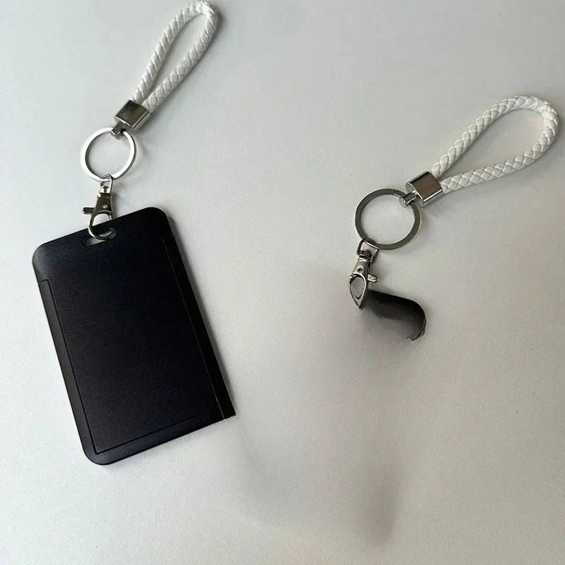 Porte-cartes de visite mignon pour étudiant, 1 pièce, porte-clés, porte-cartes de crédit, porte-carte d'identité bancaire, étui pour cartes de Bus, fournitures pour femmes et hommes