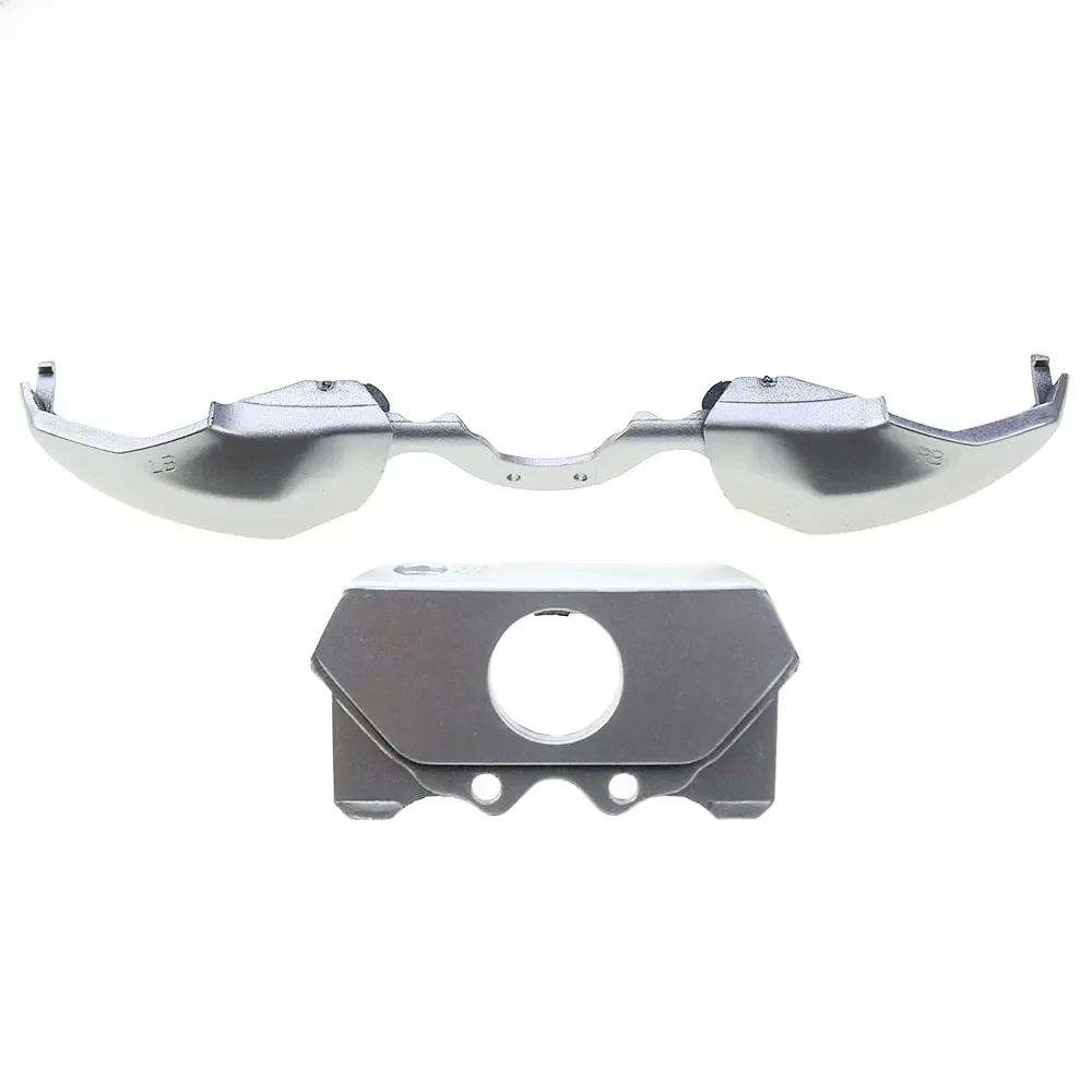 Jcd ersatz silber lb rb trigger stoßstangen knopf für xbox one elite style 3,5mm controller mittlerer stangen halter schlüssel zubehör