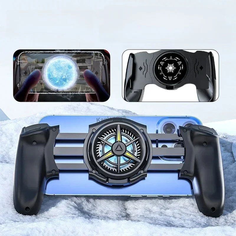JK01S Półprzewodnikowy Radiator do Telefonu Komórkowego, Kontroler Gamepad 2 w 1, Chłodzący Uchwyt do Gier dla IOS Android, Teleskopowy Joystick do Gier — zdjęcie produktu 7