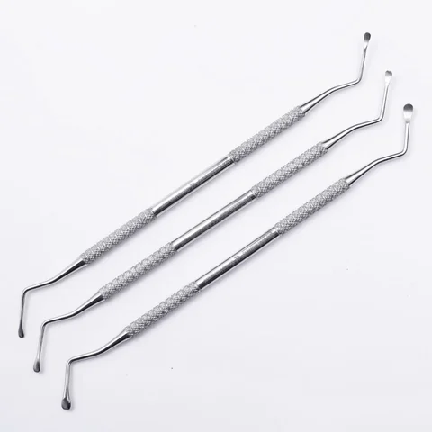 Lucas Set of 3 Periodontal Curettes Dental Basic Instruments for Periodontal Treatment German Steel