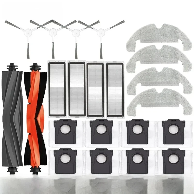 Dreame D10 Plus Gen 2 RLD32GD Robot aspirateur pièces de rechange consommables brosse latérale principale filtre Hepa vadrouille tissu sac à poussière accessoires