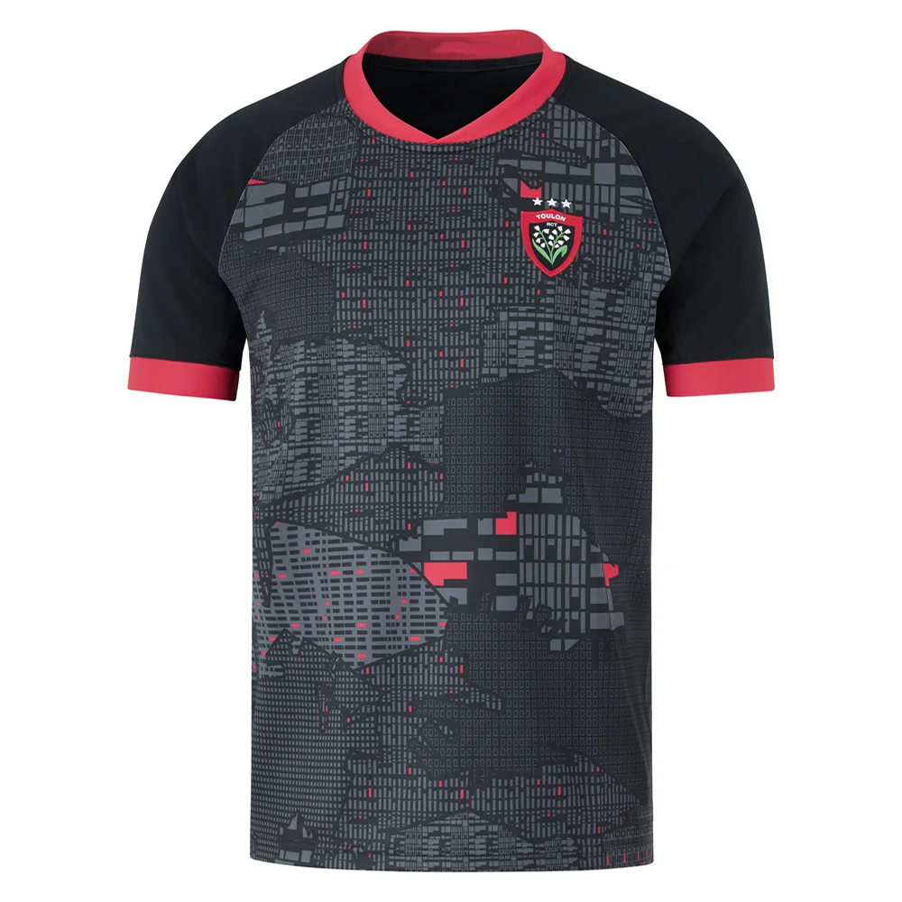 2024 New Arrivals Women France Rugby Unisex T-shirt RC TOULON Jerseys Kit Training Adult/KID Kit Ventilate Mesh Fabric Jerseys