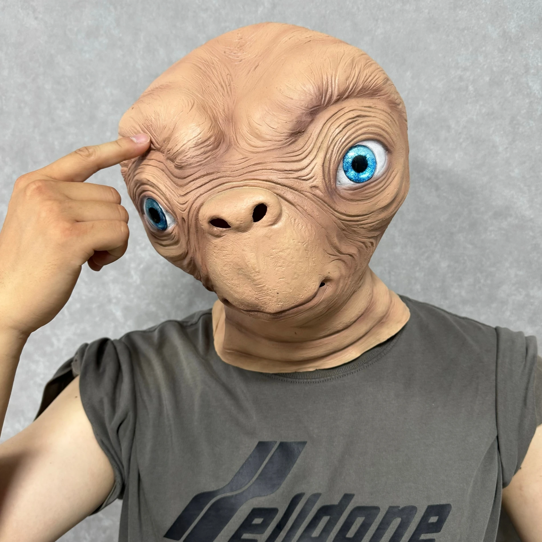 Realistic Alien ET Full Head L - огляд і ціна Latex Alien Mask Realistic