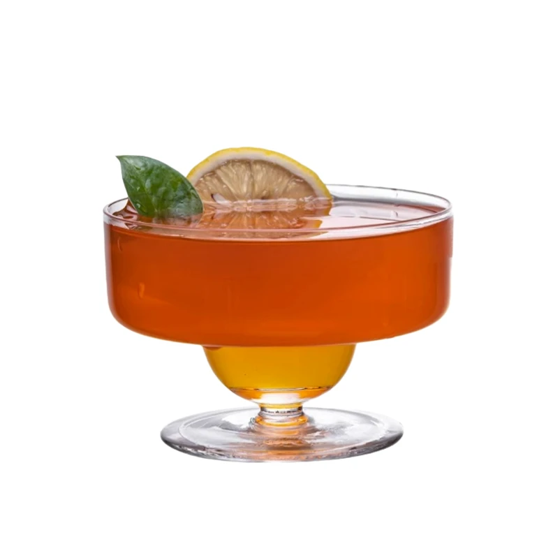 Creative Short Leg Cocktail Glasses Wide Mouth Martini Glass Margarita Cup Cocktail Glass Drink Cups Bar Party Accessories