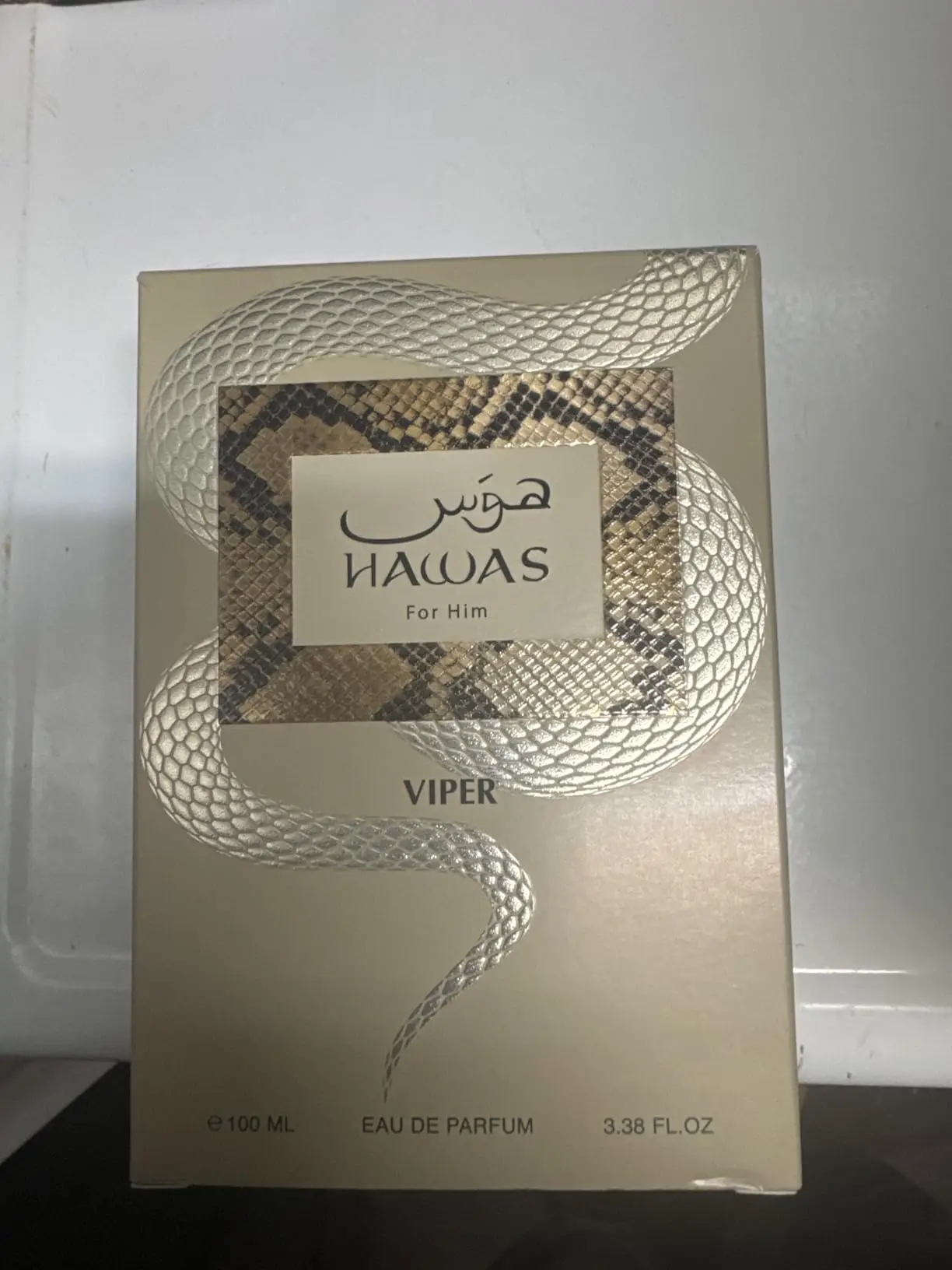 Rasasi Hawas Viper For Him EDP 100ml 3.38 fl.oz Perfume de Lujo para Hombre, Fragancia Aromática Amaderada Especiada Fresca, Colonia Masculina de Larga Duración, Aroma Distintivo para Uso Diario, Citas, Otoño, Invierno, Vacaciones, Regalo de Navidad, Botella Individual