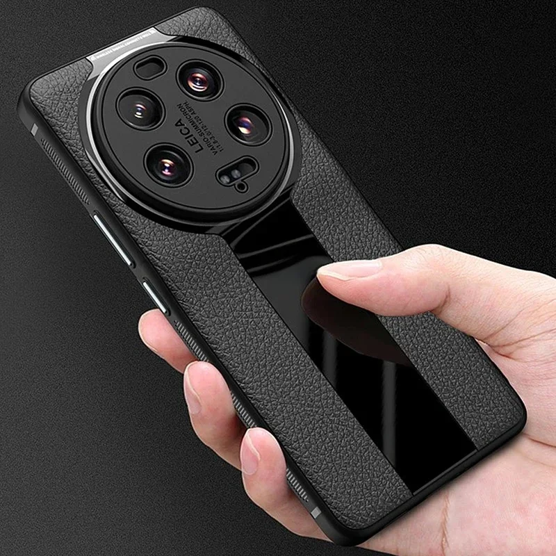 Etui Xiaomi 13 Ultra Luxury Lichi Leather +Soft TPU Ultra Thin Lens Protection Slim Matte Cover dla Xiaomi Mi 13 UItra чехол — zdjęcie produktu 7