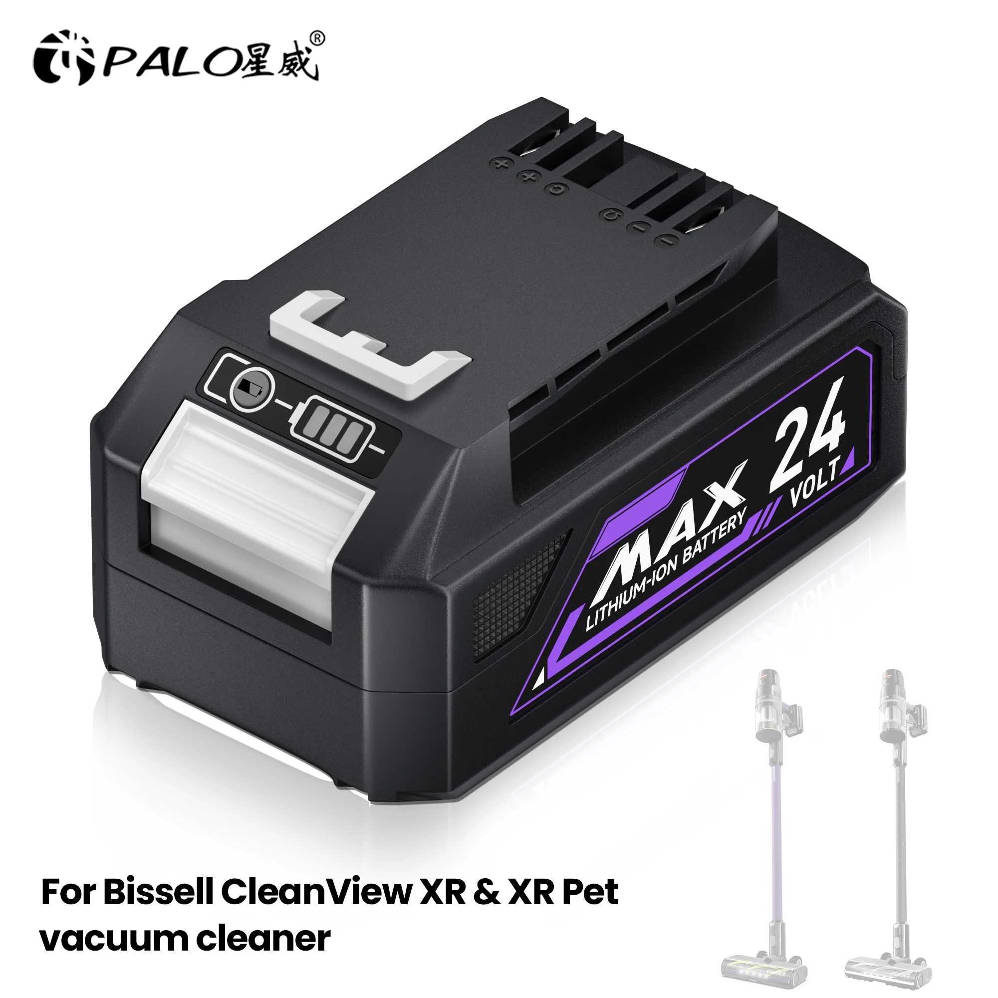 

PALO 6500Ah 24 В литий-ионный аккумулятор для беспроводного пылесоса Bissell Cleanview XR и XR Pet 3789U 3797 В XR 4054 аккумулятор