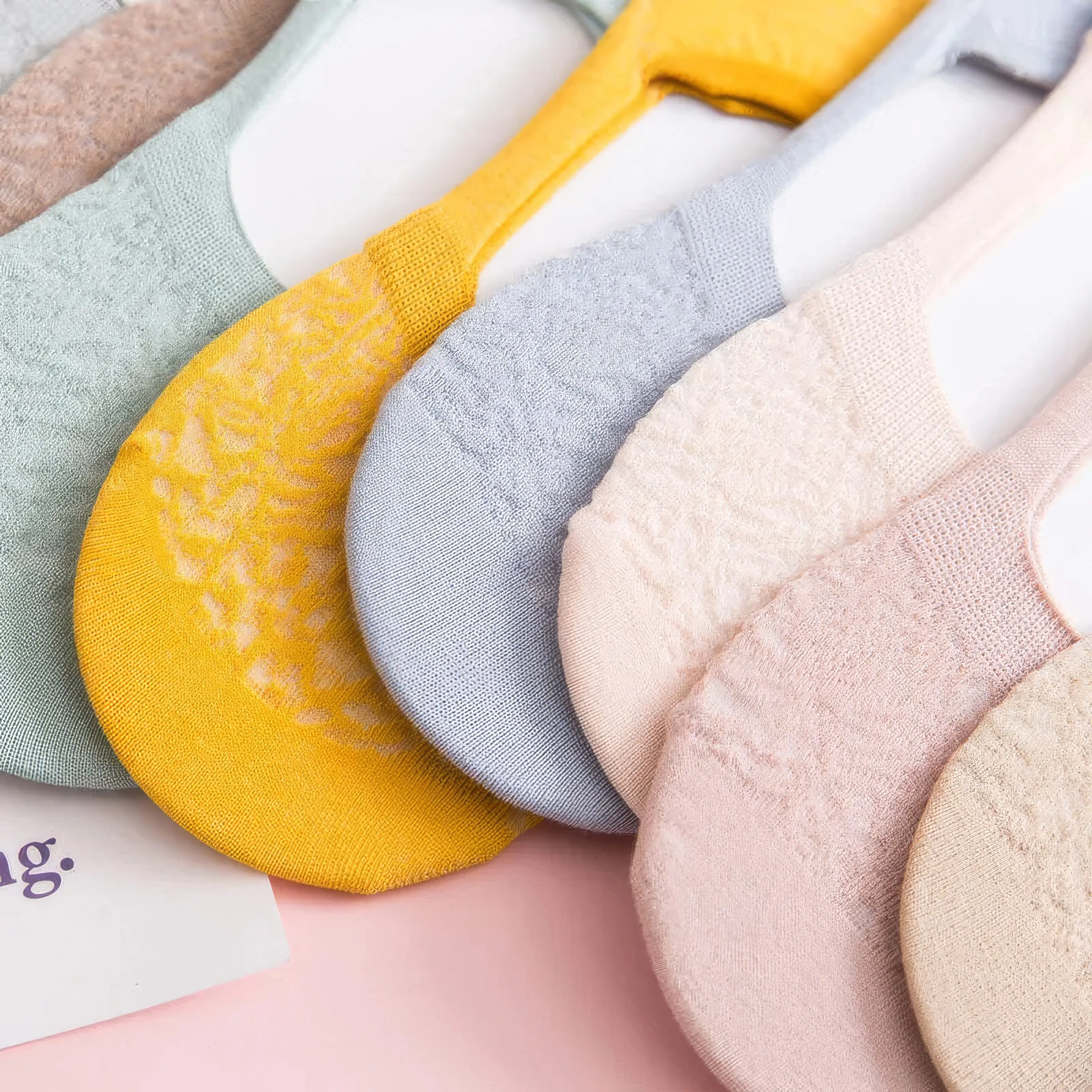 우아한 혼합 색상 레이스 보트 양말 5켤레, 부드럽고 통기성이 좋은 메쉬, 여성용 양말, 보이지 않는 양말