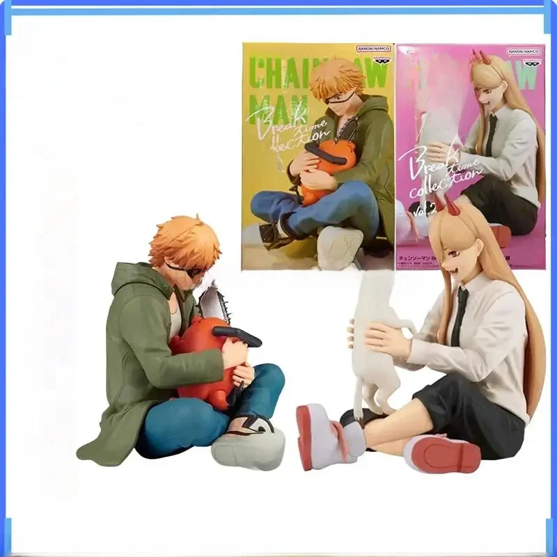 Bandai Original In Stock Break Time Collection Chainsaw Man Denji Pochita Power Anime Model Figurki Ozdoby Zabawki w pudełku — 2