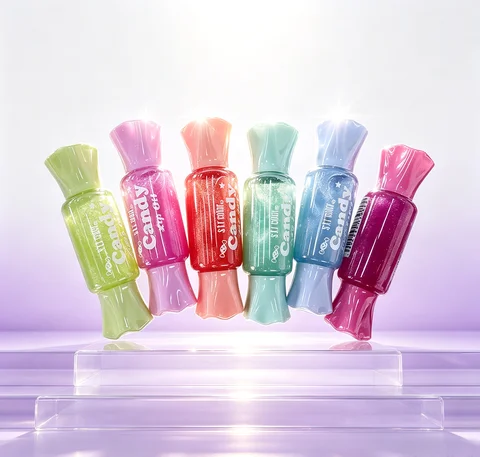 6PC Fruity Flavored Candy Lip Gloss Set for Girls - Makeup Gift Pack with Precision Applicators Safe & Non-Toxic