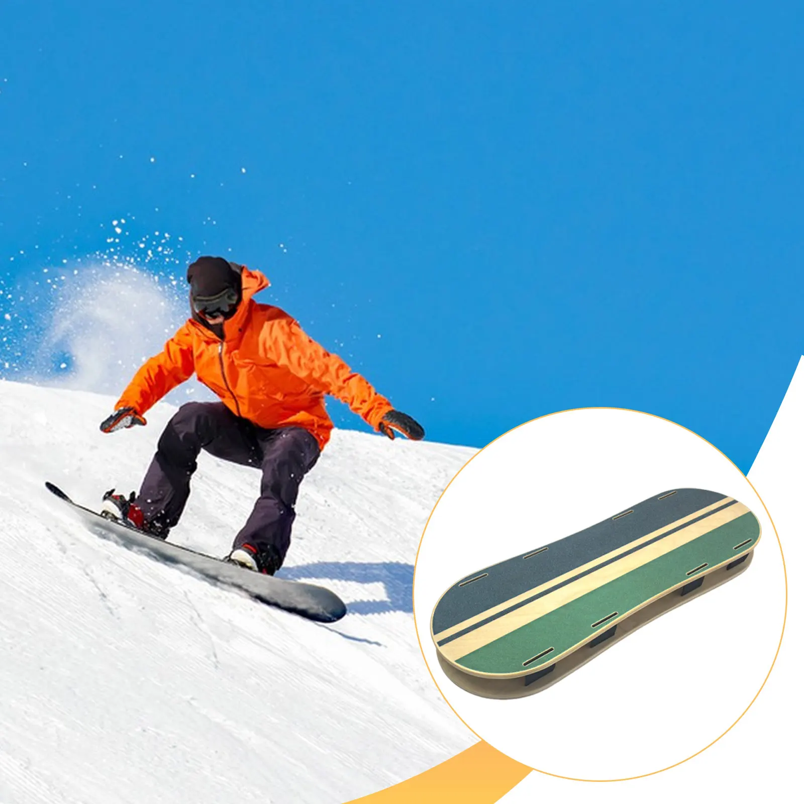 

Портативная тренировочная доска для сноуборда для профессиональной тренировки равновесия, силы и стабильности тела, проста в использовании