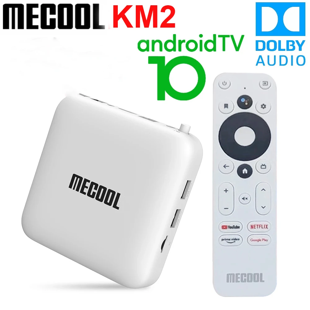 

Mecool KM2 4K Android TV Box Amlogic S905X2 2GB DDR4 USB3.0 SPDIF Ethernet WiFi Prime Video HDR 10 TVBOX