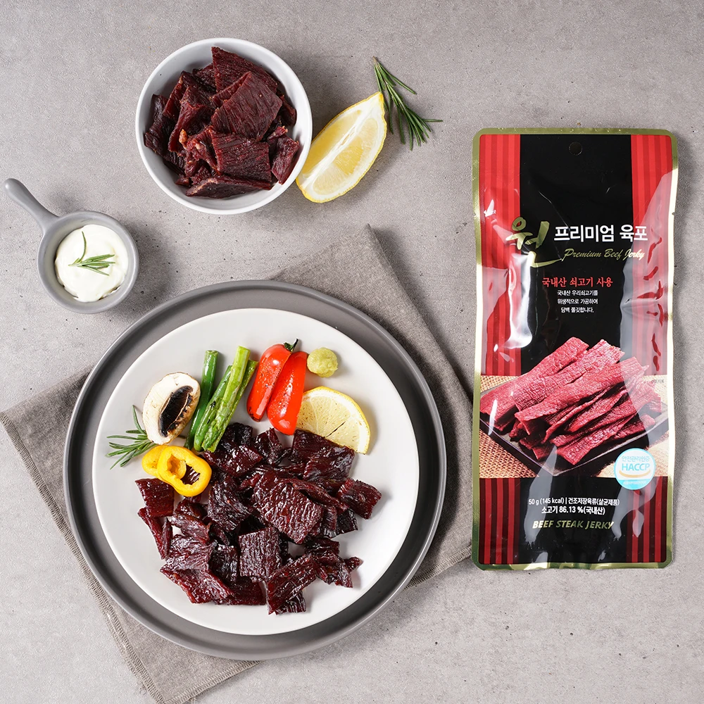 [Hangjin] One Premium Beef Jerky, 50g x 5 Packs