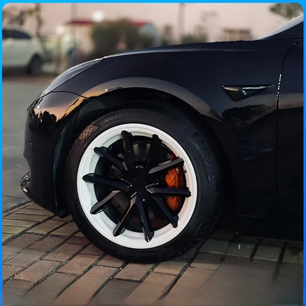 4 Stuks Voor Tesla Model 3 2017-2023 Wieldop 18 Inch Prestaties Wieldop Volledige Velg Cover Onderdelen Vervanging bodykits Tuning - afbeelding 2
