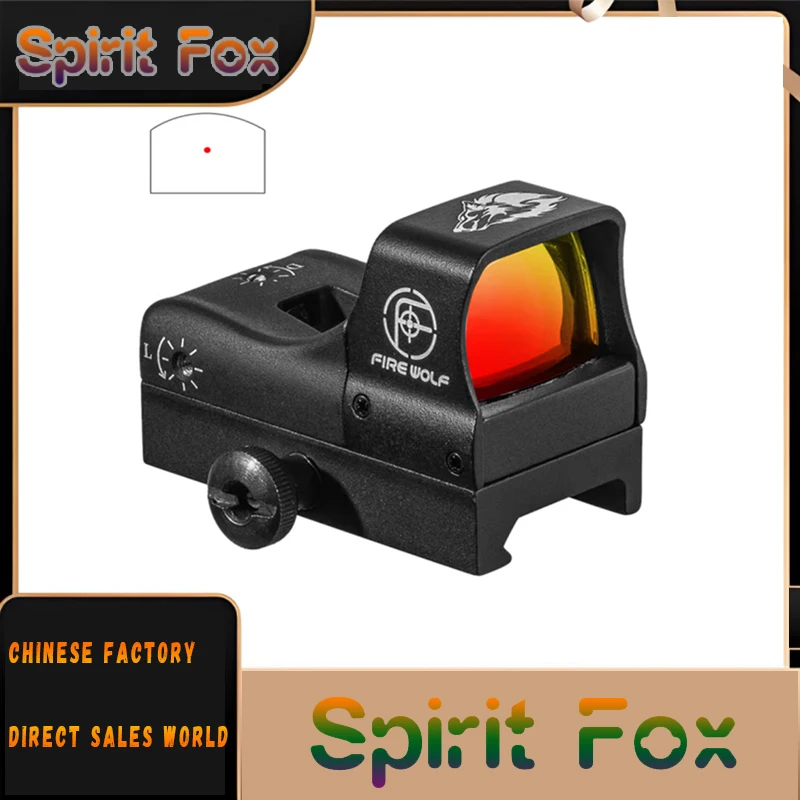 

Прицел Spirit F100 Fat Head Red Dot с красной пленкой, 20-мм креплением, широким углом обзора, HD, для использования на улице