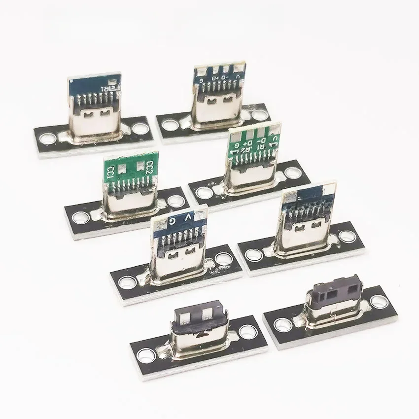 1-10szt Gniazdo USB 3.1 typu C ze śrubą mocującą typu C USB Jack 3.1 typu C 2Pin 4Pin 5Pin 6Pin Złącze żeńskie Jack — zdjęcie 2