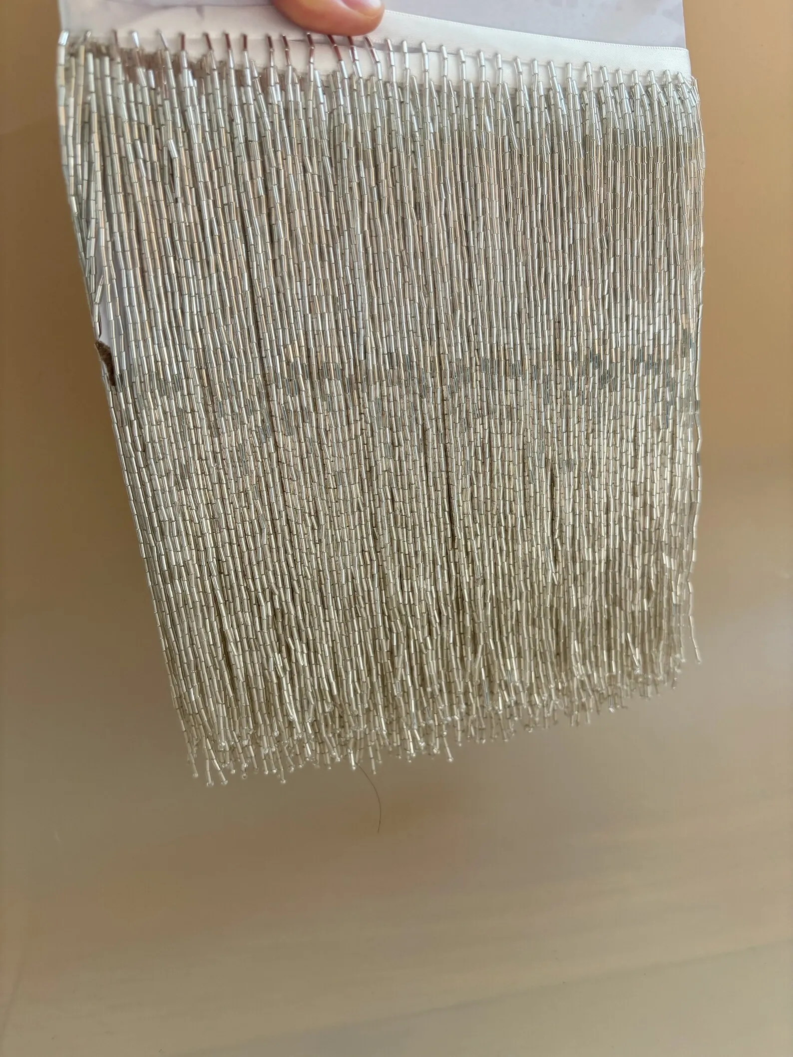 Silver Bead Fringe Trim For Ha - Beaded Trim Fringe recension och pris